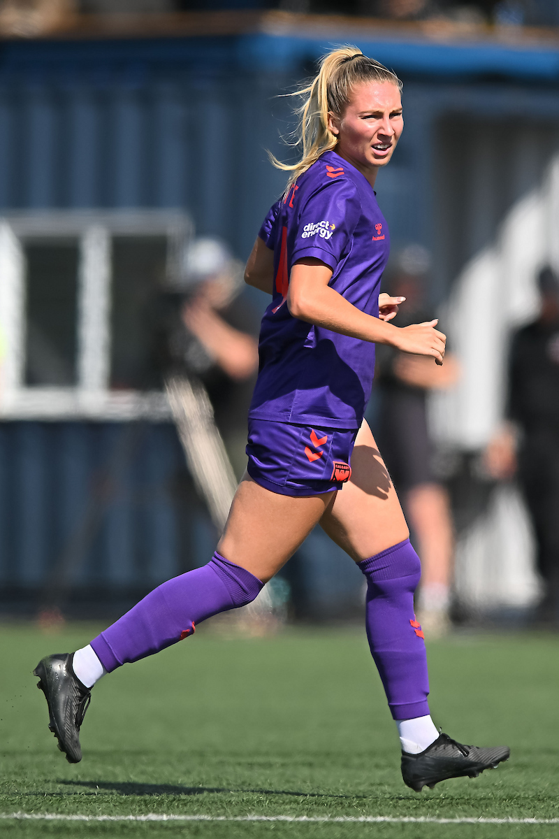 Talia White in action during a match against the Montreal Roses